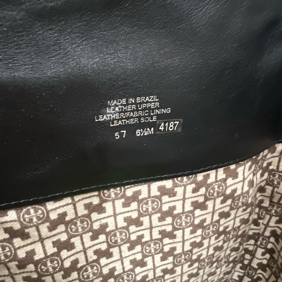 Tory Burch Leather Heeled Tall Boots with gold studs - Picture 12 of 12